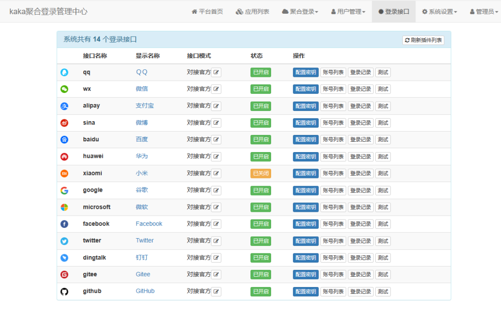 图片[5]-彩虹聚合登录系统源码开心版 一站式社会化账号登录系统